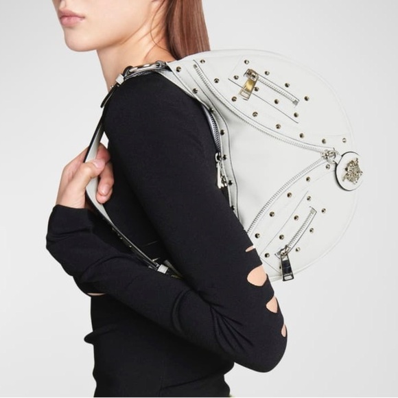 Versace repeat Medusa leather logo hobo crossbody bag  NEW - Picture 5 of 13